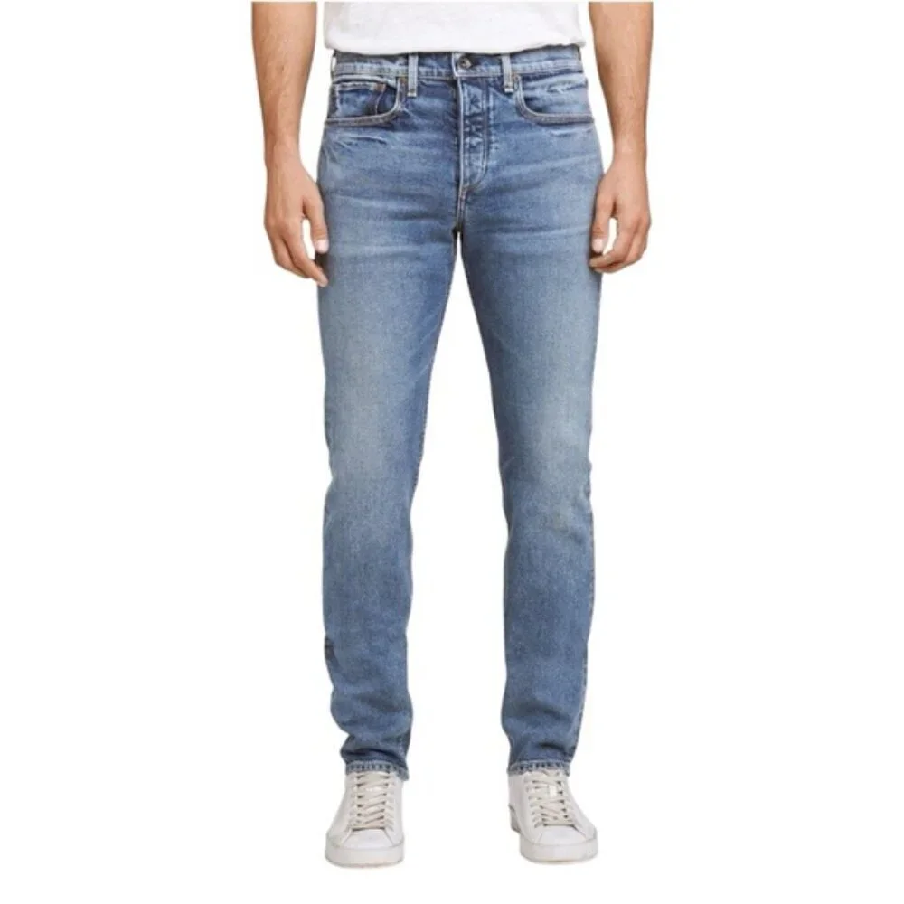 rag & bone Jeans Men's Size 30 Brighton Wash Fit‎ 2 Slim Button Fly Denim